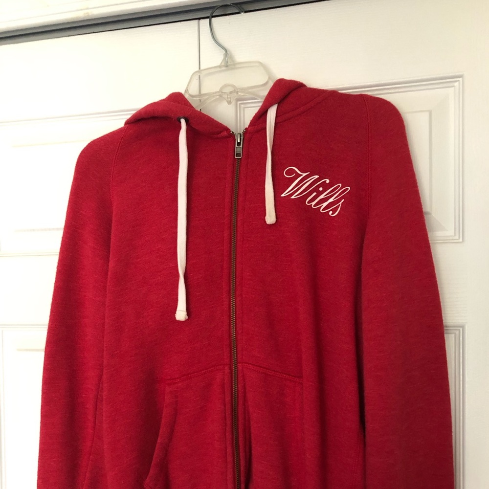 Jack Wills Red fleece zip up
